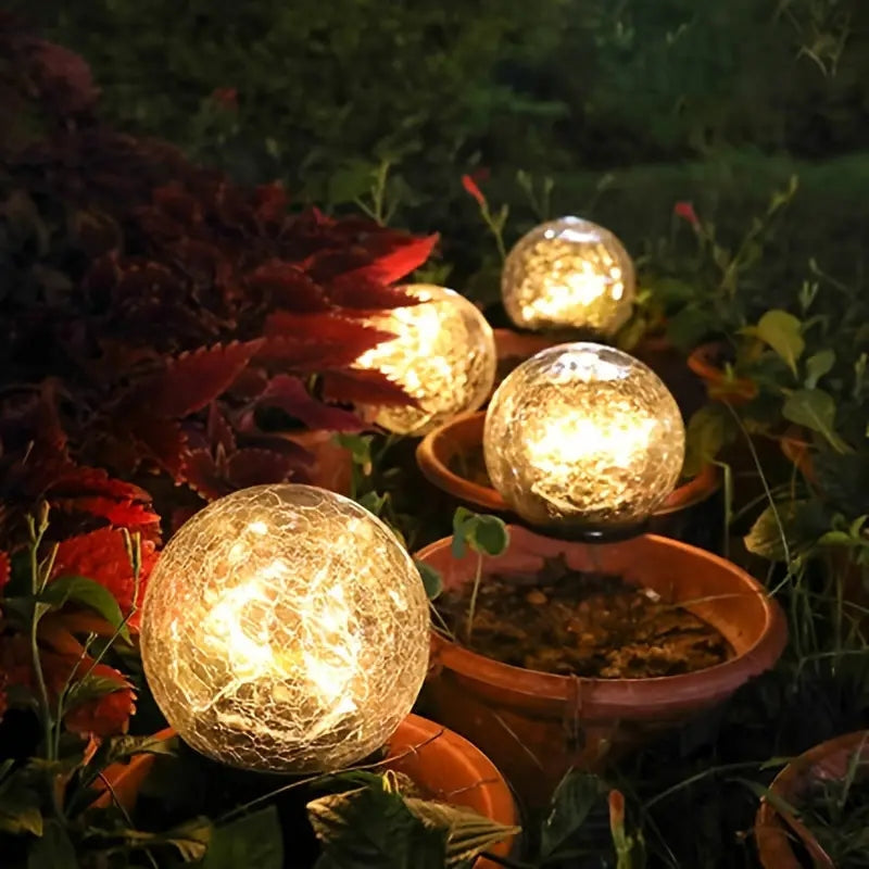 LumaGlow - Solcelledrevne hagelys med knitrende glasskuler