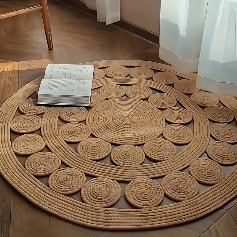 LunaWeave rundt teppe – stilig og naturlig design