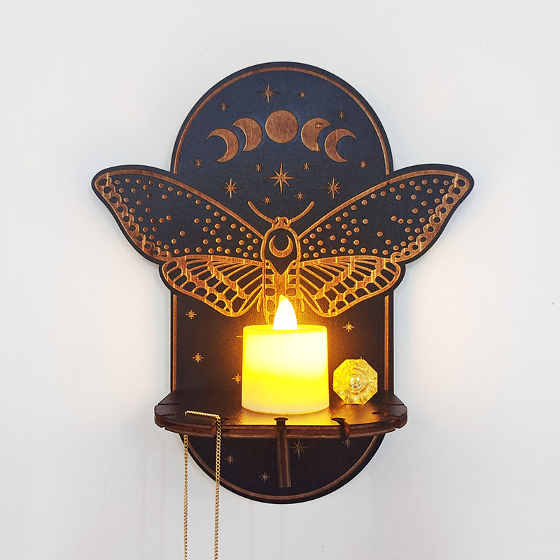 Gothic Decor - Mystiske vegghyller med lysestaker