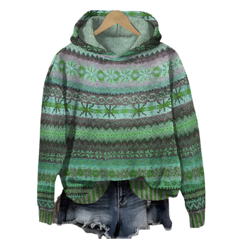 Vanessa – nordisk-inspirert hettegenser for kvinner