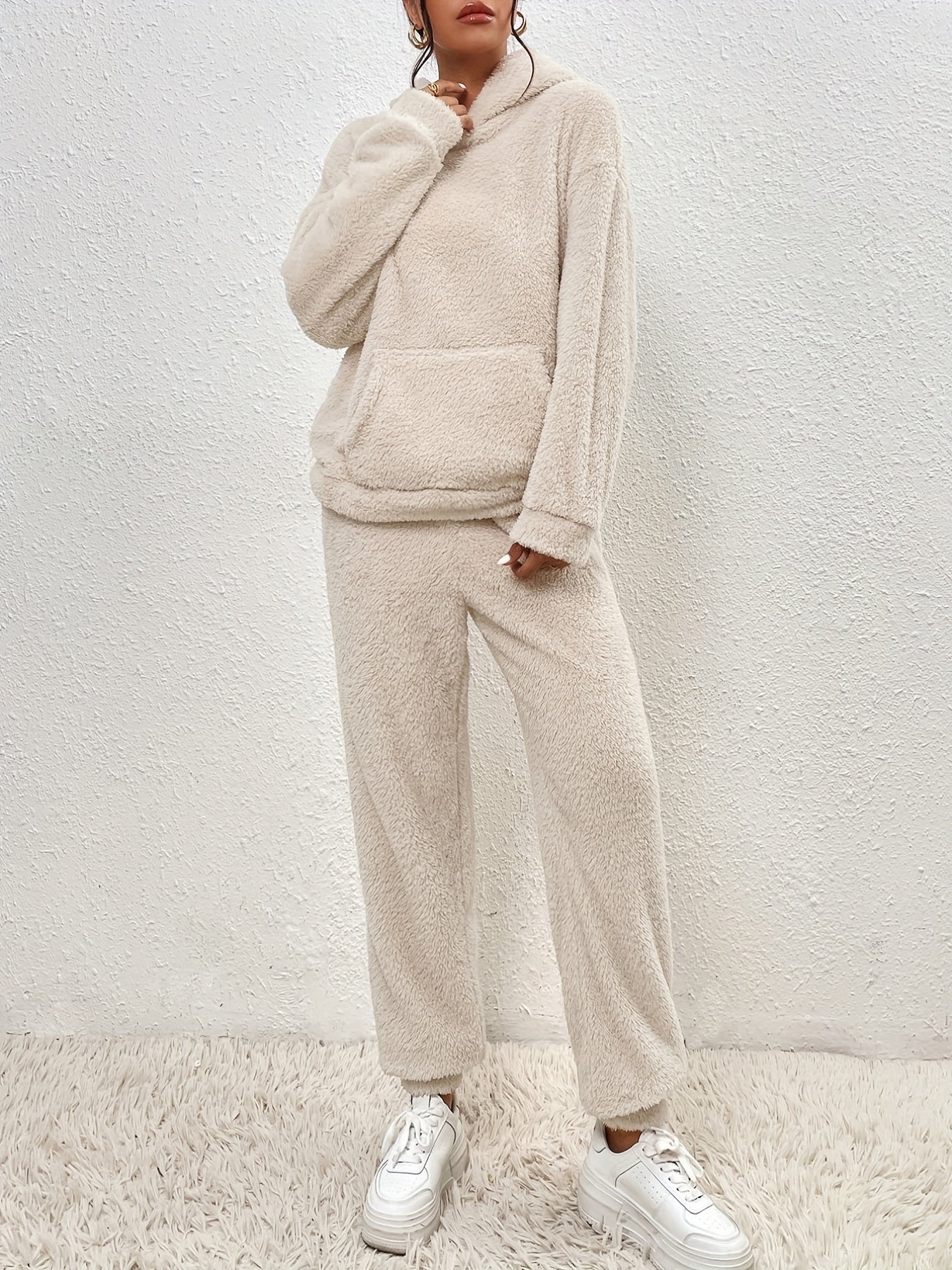 Megan - Fleece-hettegenser og joggersett for kvinner