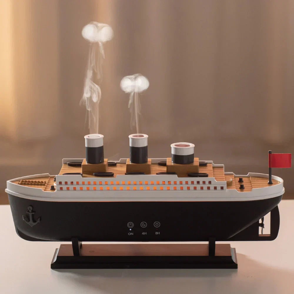 Titanisk LED skipslampe med fjernkontroll og tak