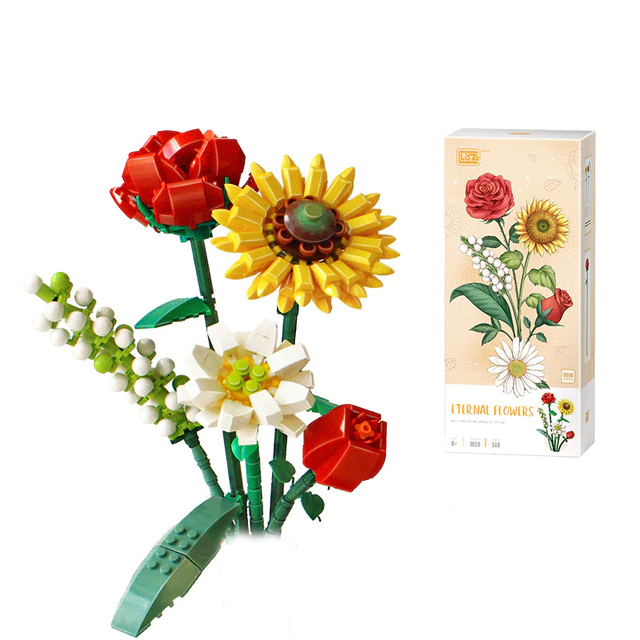 FloraBloom - 3D-blomsterbukett for rolige rom