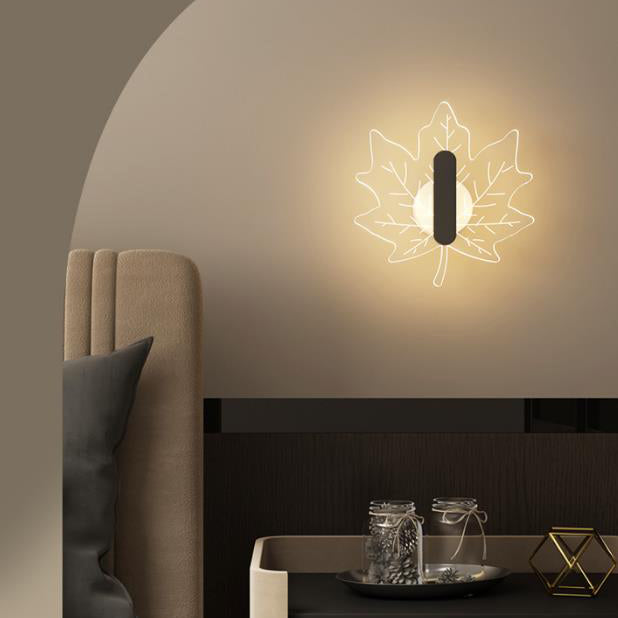 Moderne Leaf Nordic LED-vegglampe for en koselig atmosfære