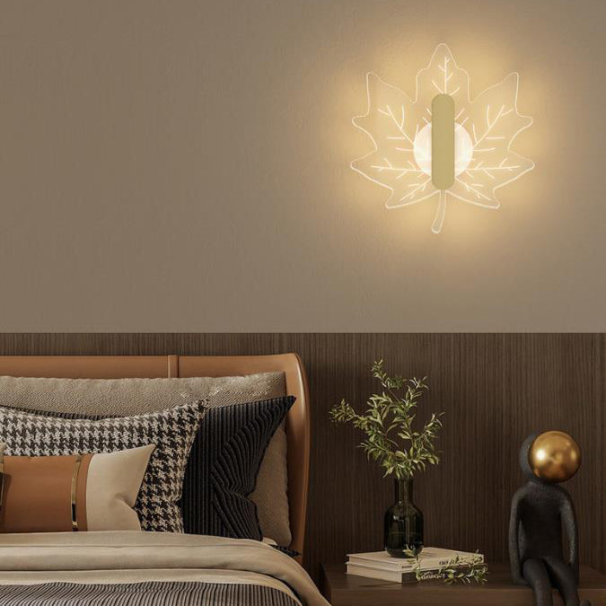 Moderne Leaf Nordic LED-vegglampe for en koselig atmosfære