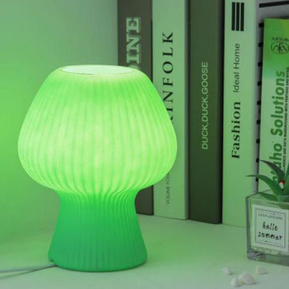LumiMuse Vintage nattbordslampe i glass – justerbar LED-nattlampe
