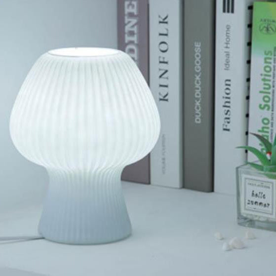 LumiMuse Vintage nattbordslampe i glass – justerbar LED-nattlampe