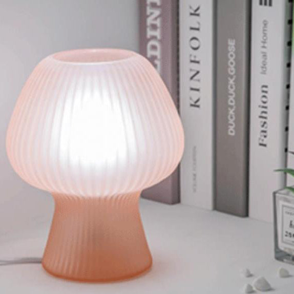 LumiMuse Vintage nattbordslampe i glass – justerbar LED-nattlampe
