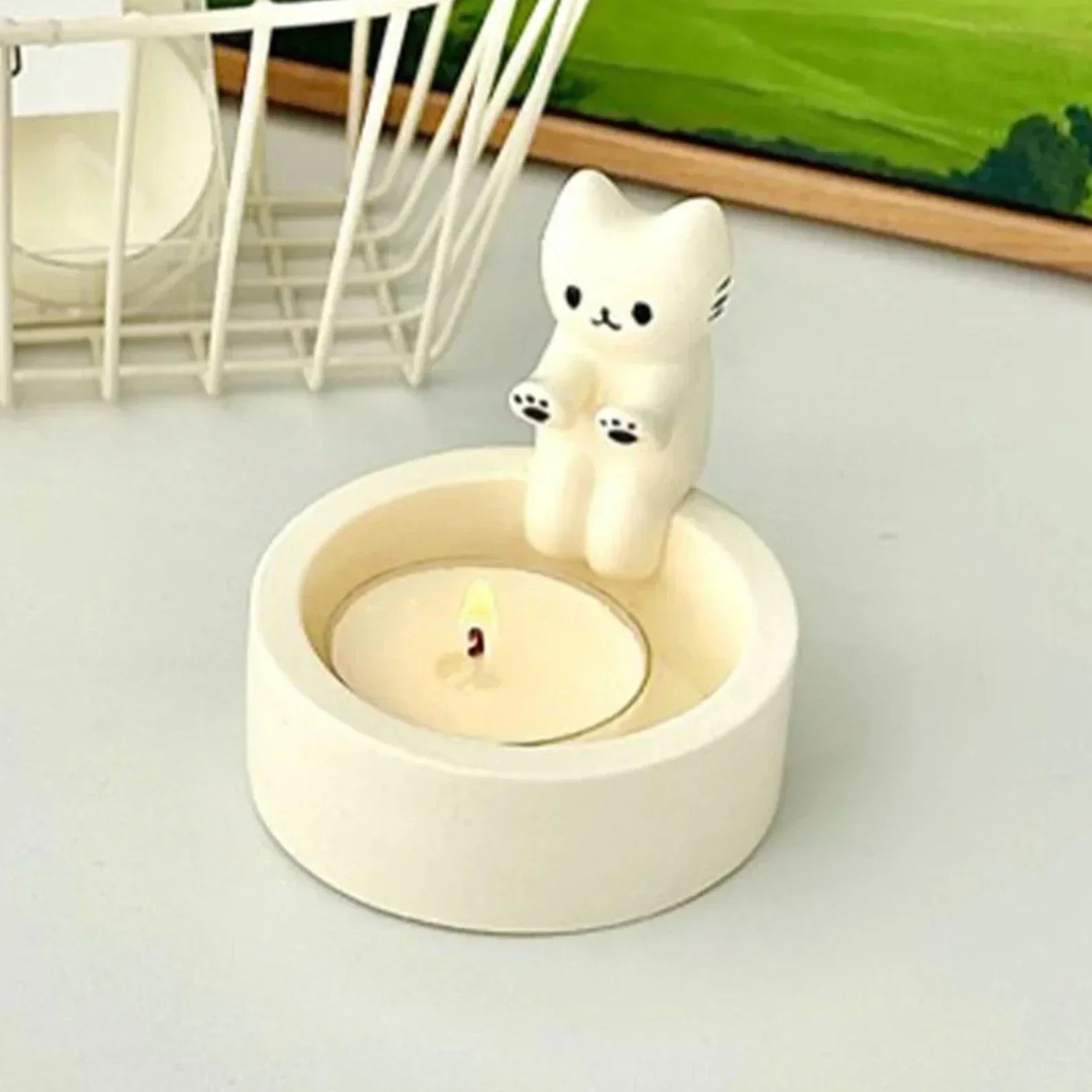 LumoPaws telysestake - sjarmerende kattedesign for hygge og atmosfære