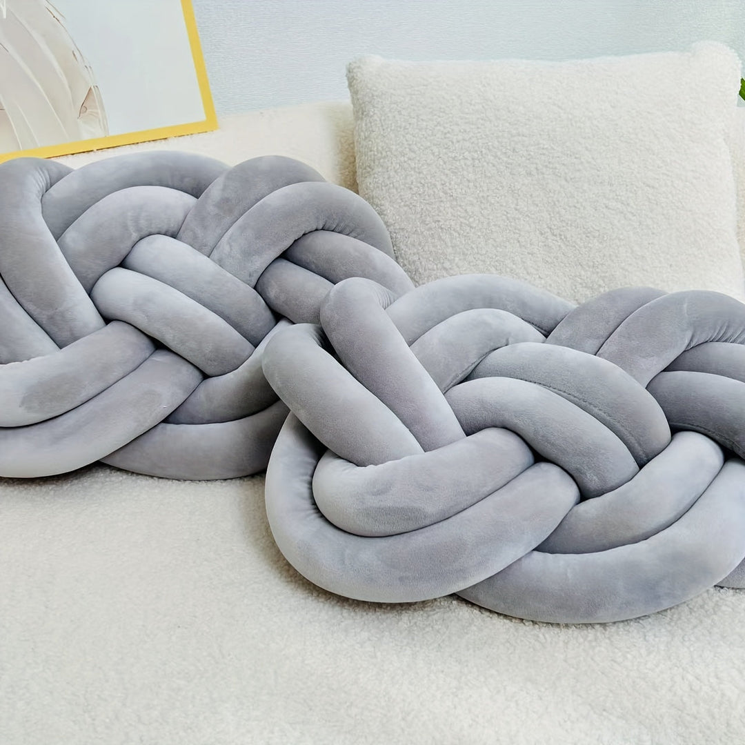 CozyPlush sett med 2 plysj pynteputer – myk eleganse for hjemmet ditt