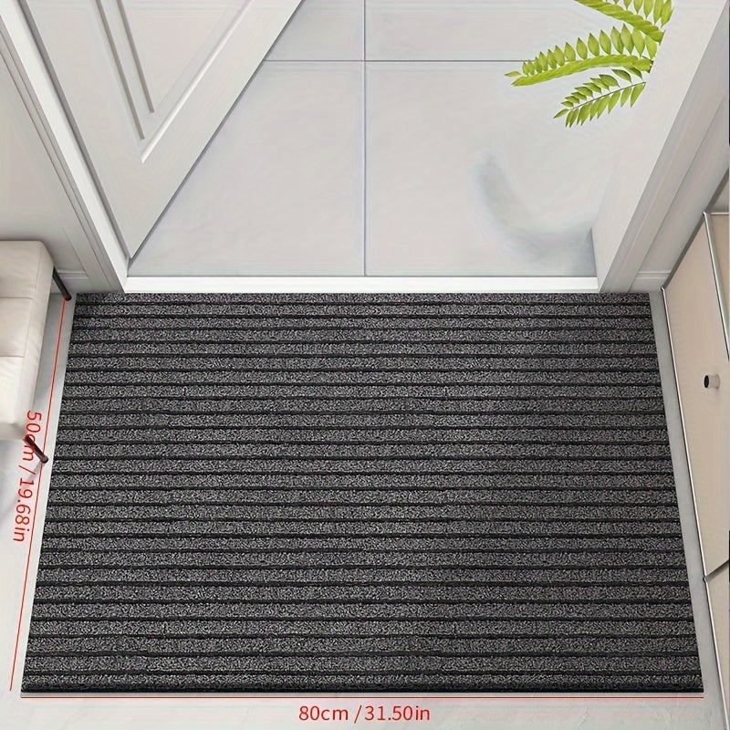 StripeShield Entréteppe - effektiv smussoppsamling og stilig design