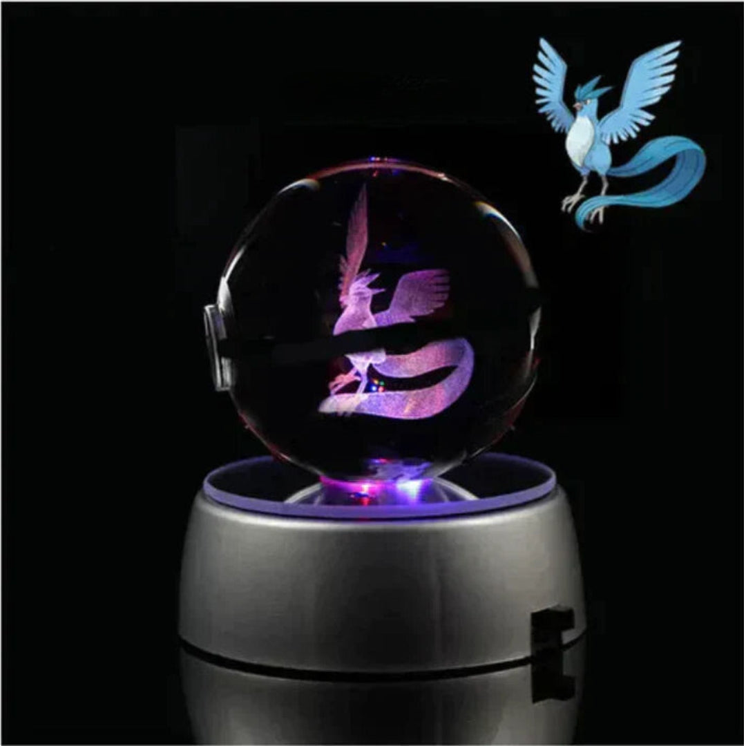 PokéGlow - Krystallkule Ikoniske Pokémon Figurer LED-lampe