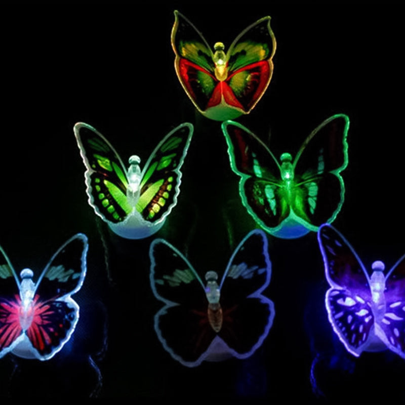 LumiWings - 3D fargerik LED sommerfugl nattlys