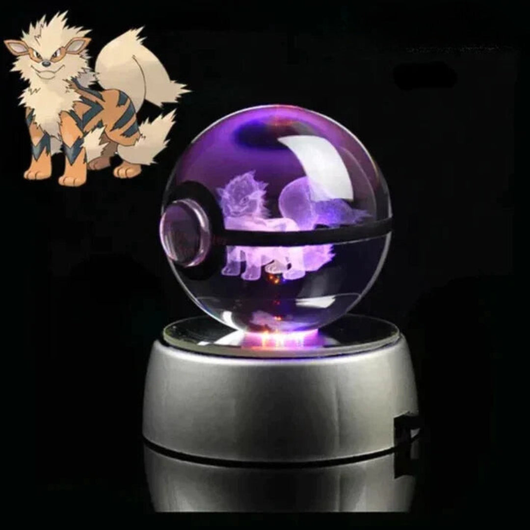 PokéGlow - Krystallkule Ikoniske Pokémon Figurer LED-lampe