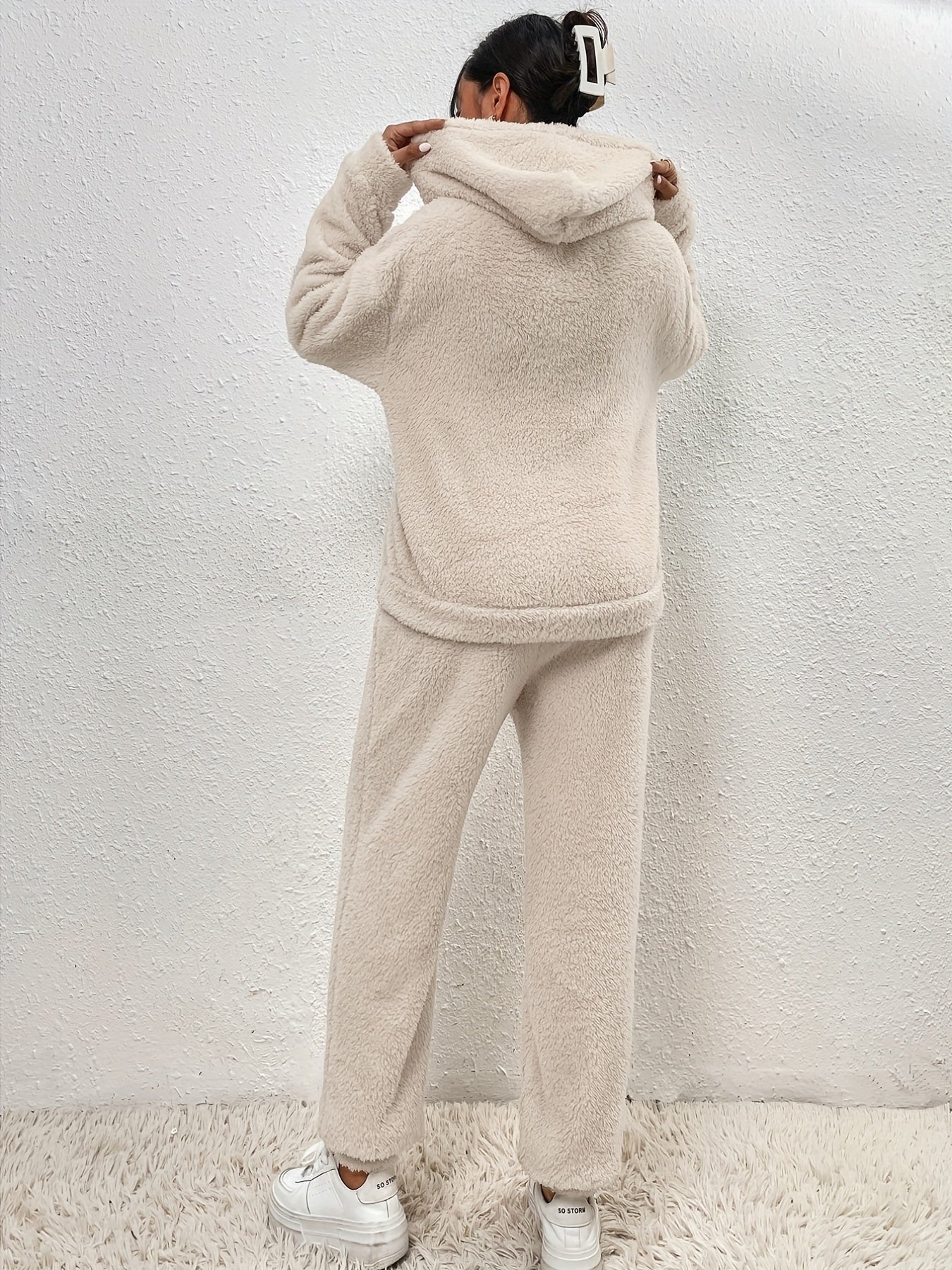 Megan - Fleece-hettegenser og joggersett for kvinner