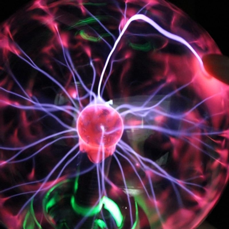 ElectroGlow - Interaktiv plasmaball med livlige streamere