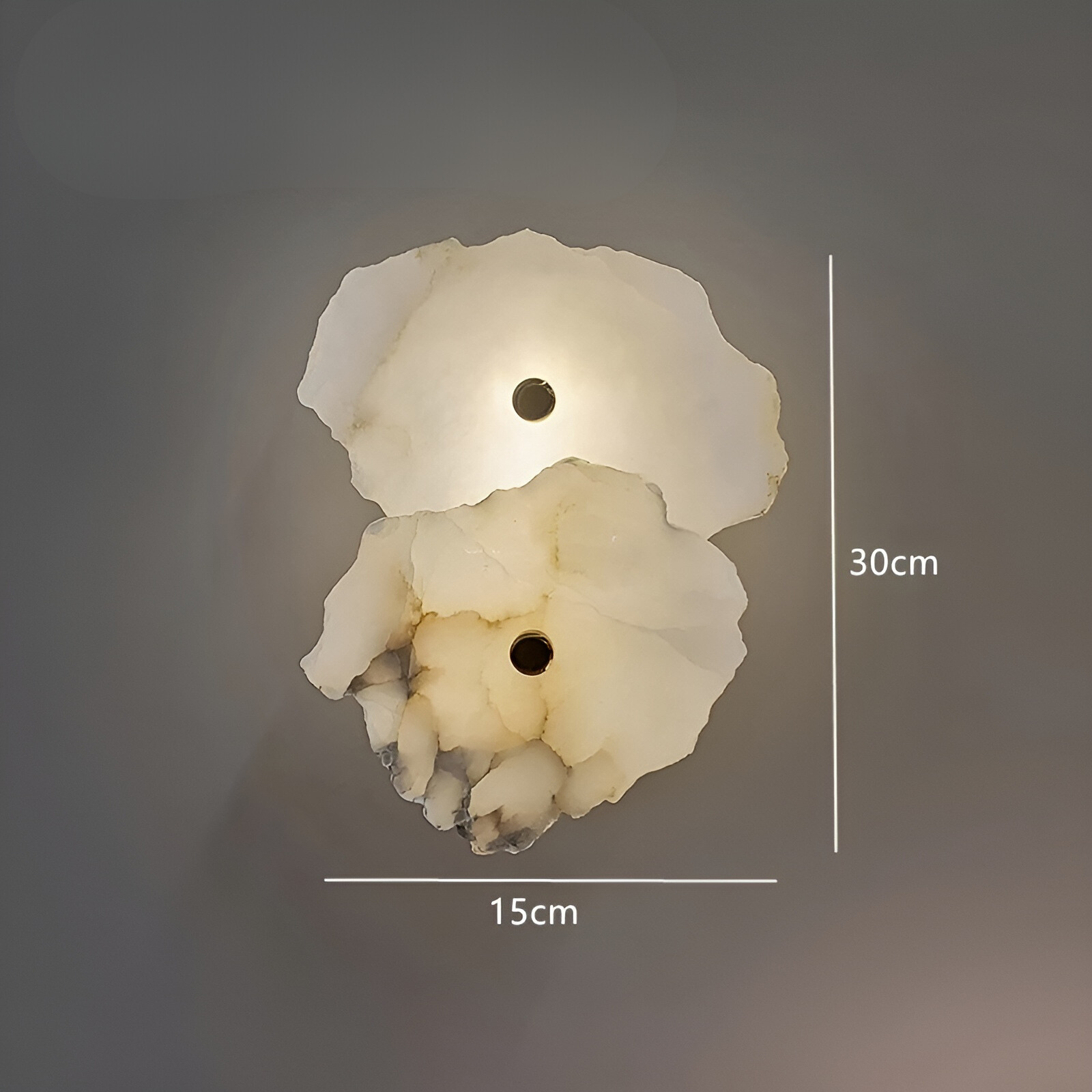 MarbleGlow - Luksuriøs LED-vegglampe i marmor