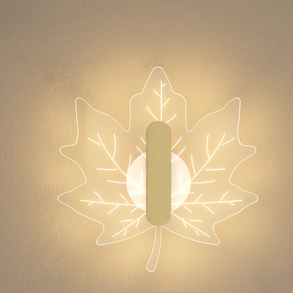 Moderne Leaf Nordic LED-vegglampe for en koselig atmosfære