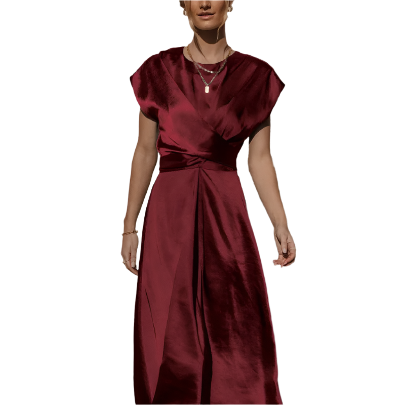 Sofie Elegant Omslagskjole Midi