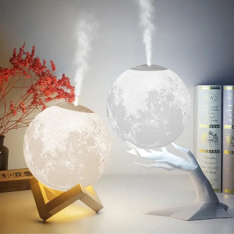 MistLume oppladbar lampe og luftfukter