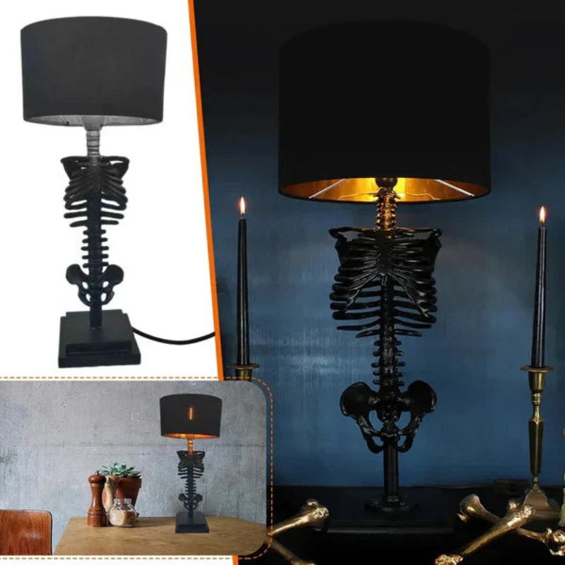 SkullGlow LED-skallbordlampe