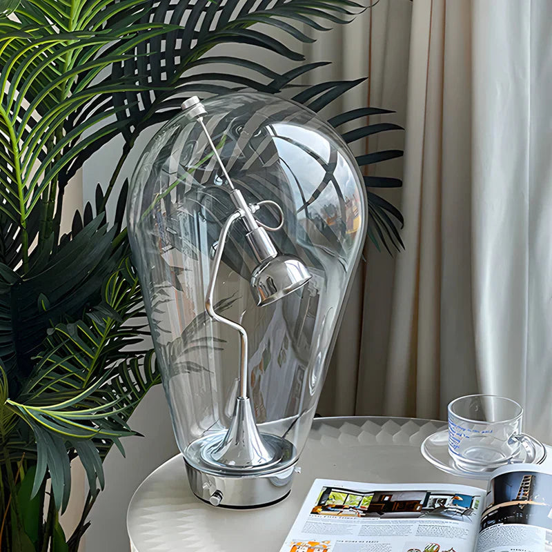 Lumi Magnet – Industriell glassbordlampe med dimmefunksjon for det moderne hjemmet