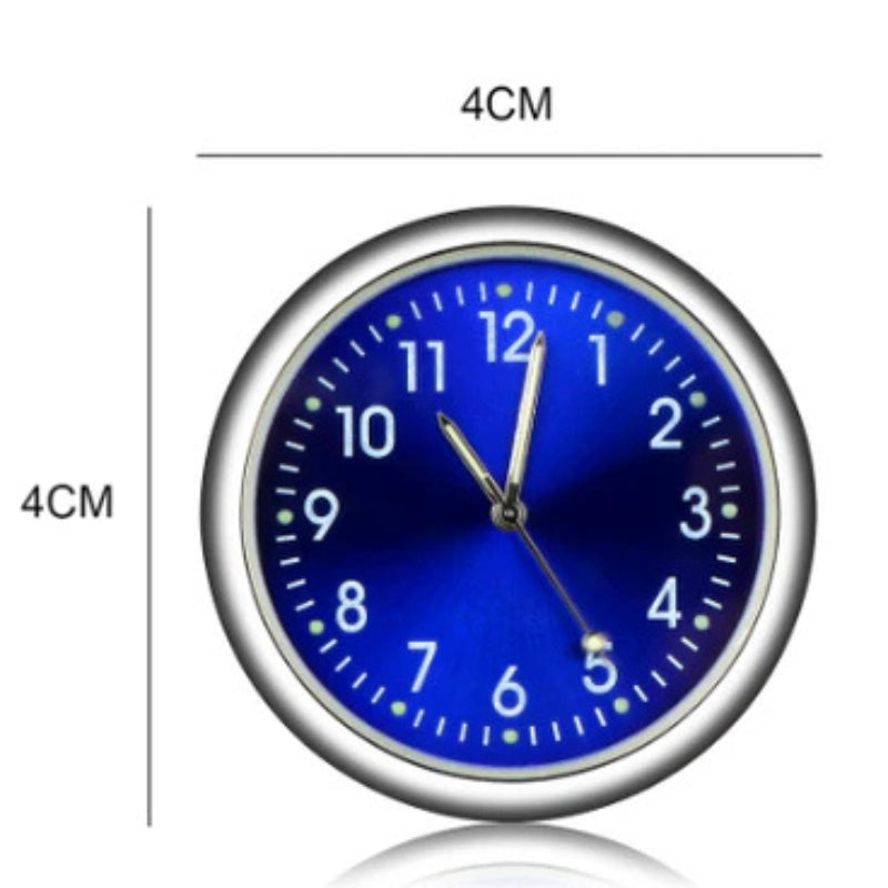 AutoTime Mini analog bilklokke – selvklebende og stilig design for bilinteriør