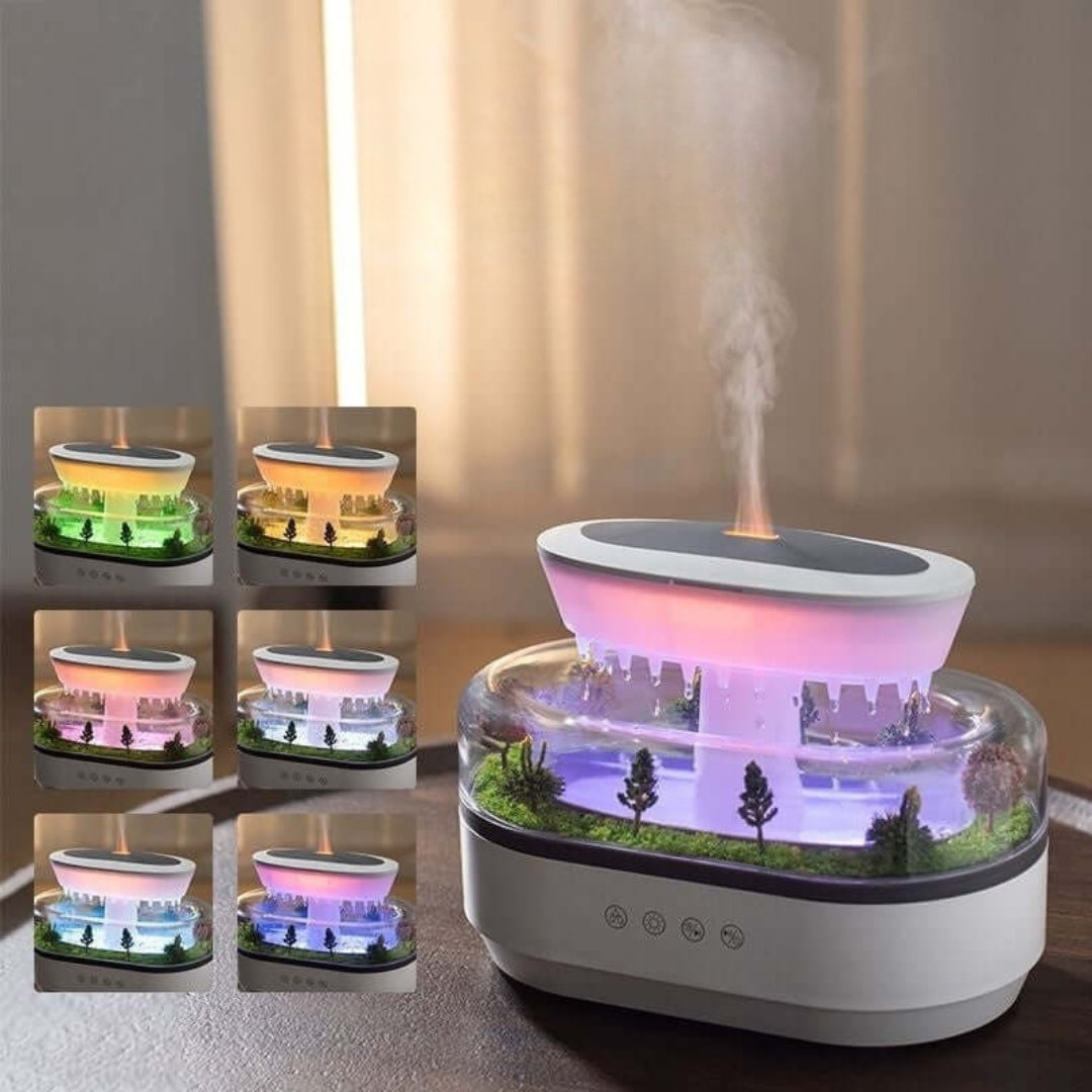 ZenScape Aromaterapi Diffuser – Naturlig inspirert design med mild tåke