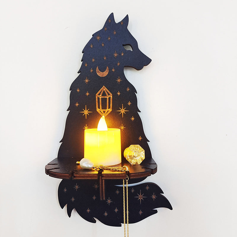 Gothic Decor - Mystiske vegghyller med lysestaker