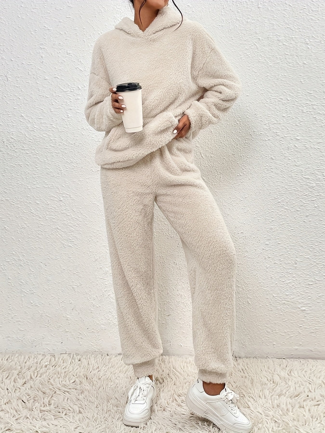 Megan - Fleece-hettegenser og joggersett for kvinner