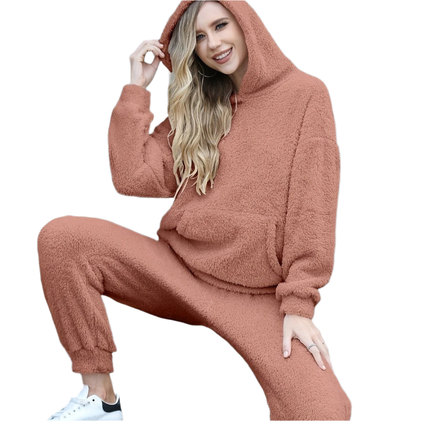 Megan - Fleece-hettegenser og joggersett for kvinner
