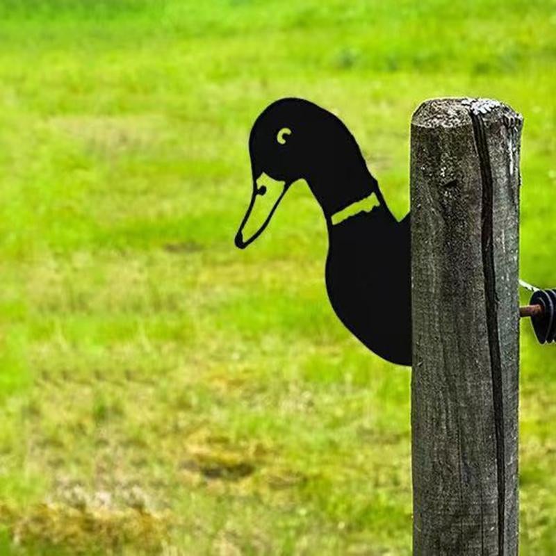 WildPost - Gjerdetoppere med dyresilhuett i metall