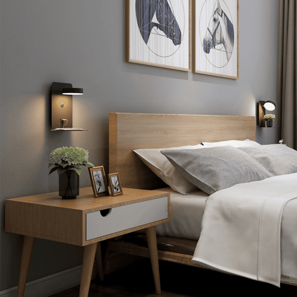 HaloRest Sconce – Skandinavisk sengebelysning med en varm glød