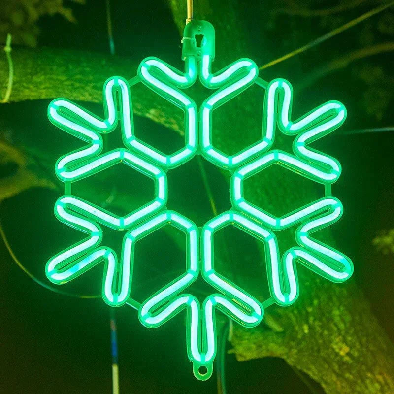 SnowGlow LED-snøfnuggbelysning - magisk glød for en fortryllende atmosfære