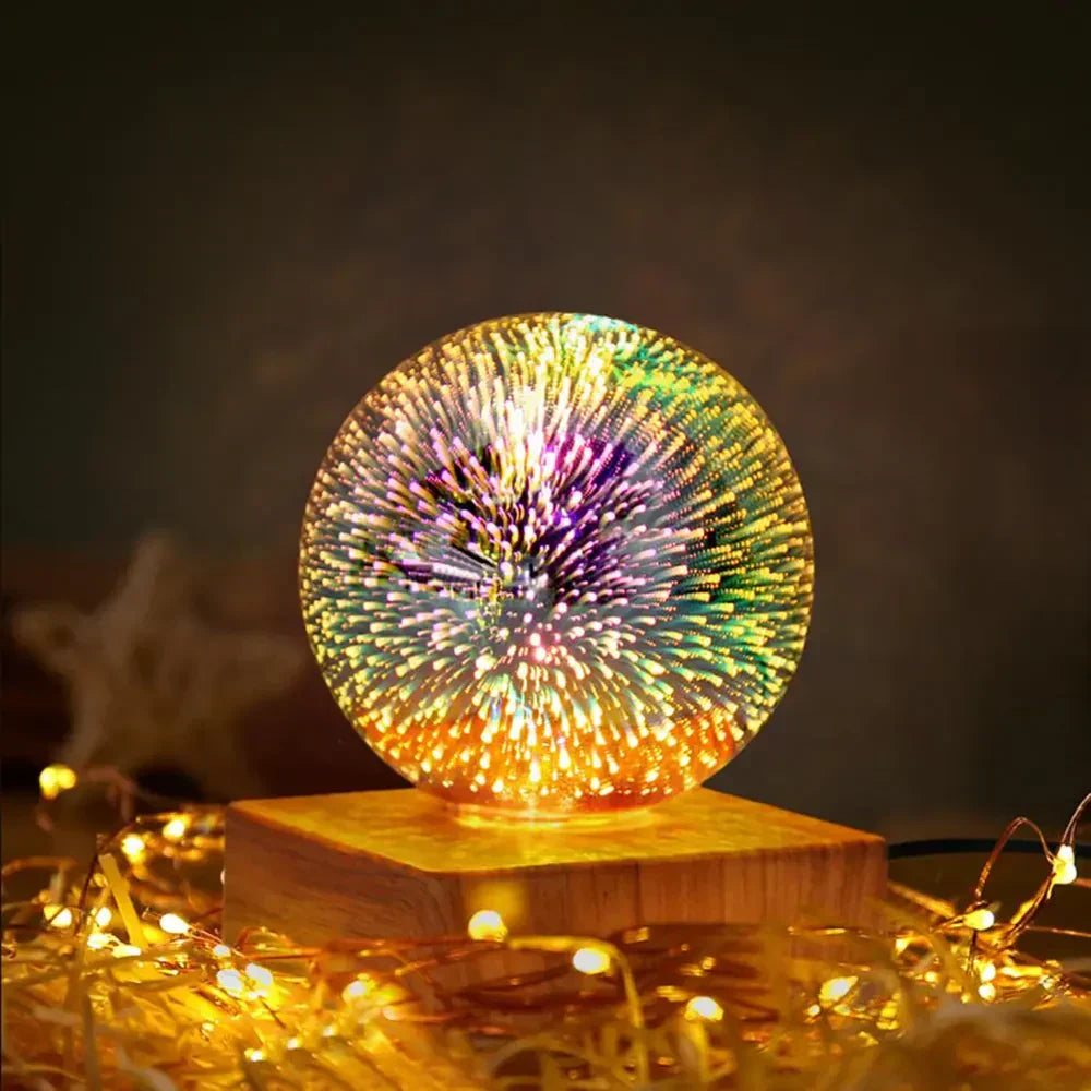GlowSphere USB-krystallkule-lampe - magisk atmosfære på soverommet