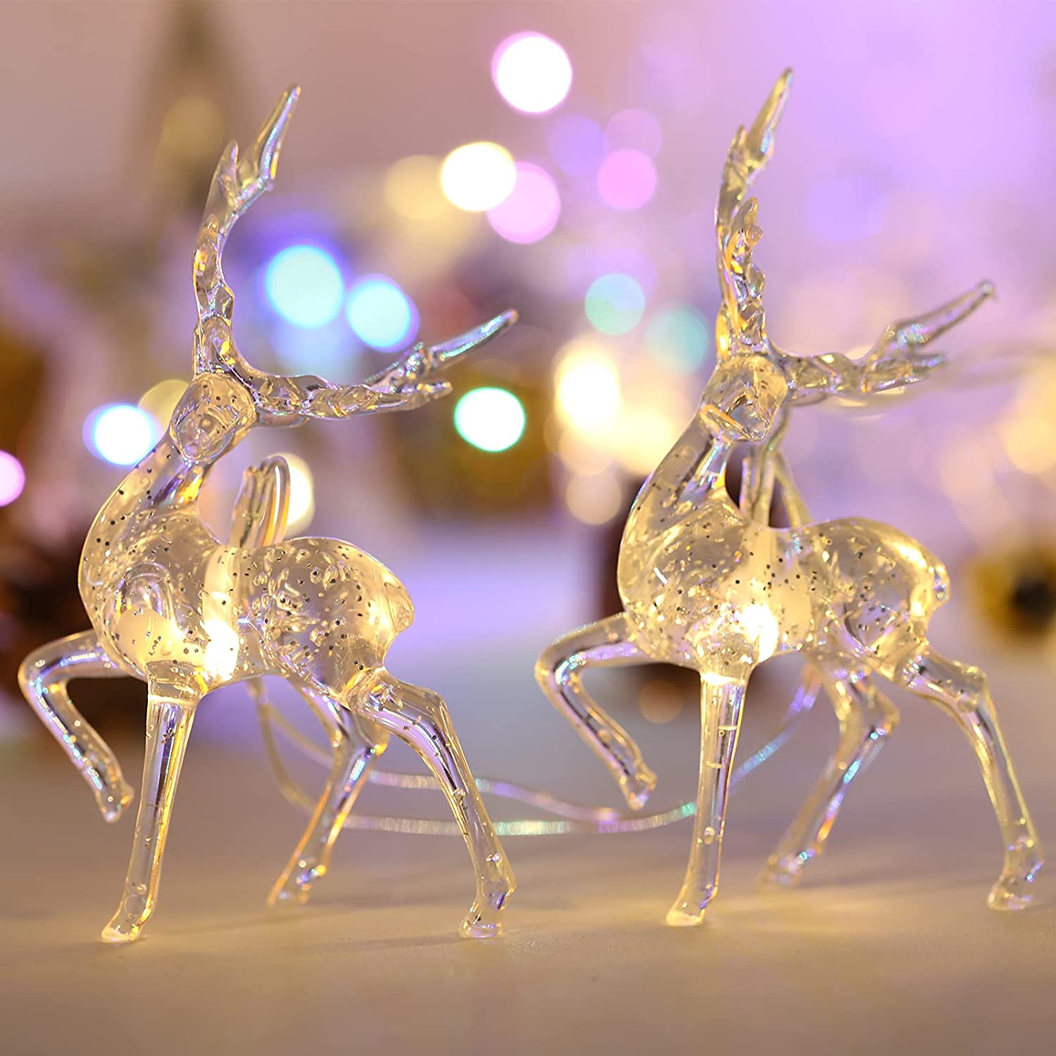 GlowingReindeers - 1,5M LED-julelys for reinsdyr