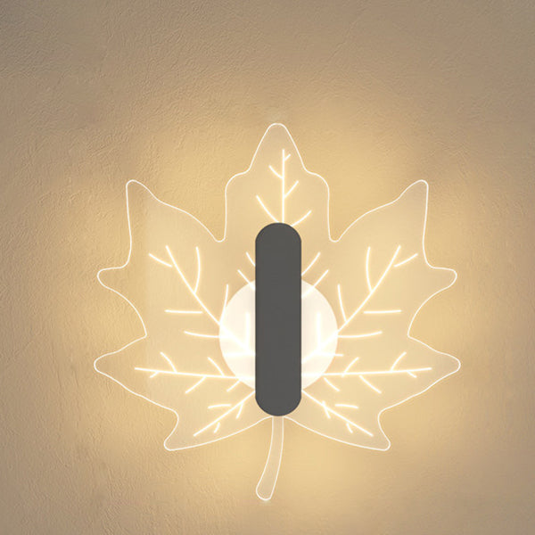 Moderne Leaf Nordic LED-vegglampe for en koselig atmosfære