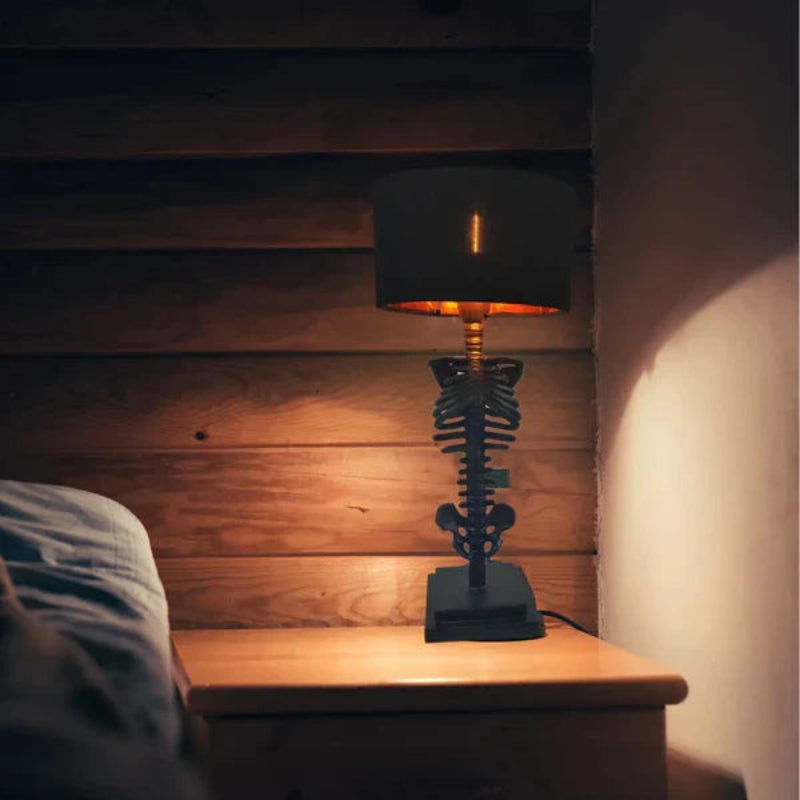 SkullGlow LED-skallbordlampe