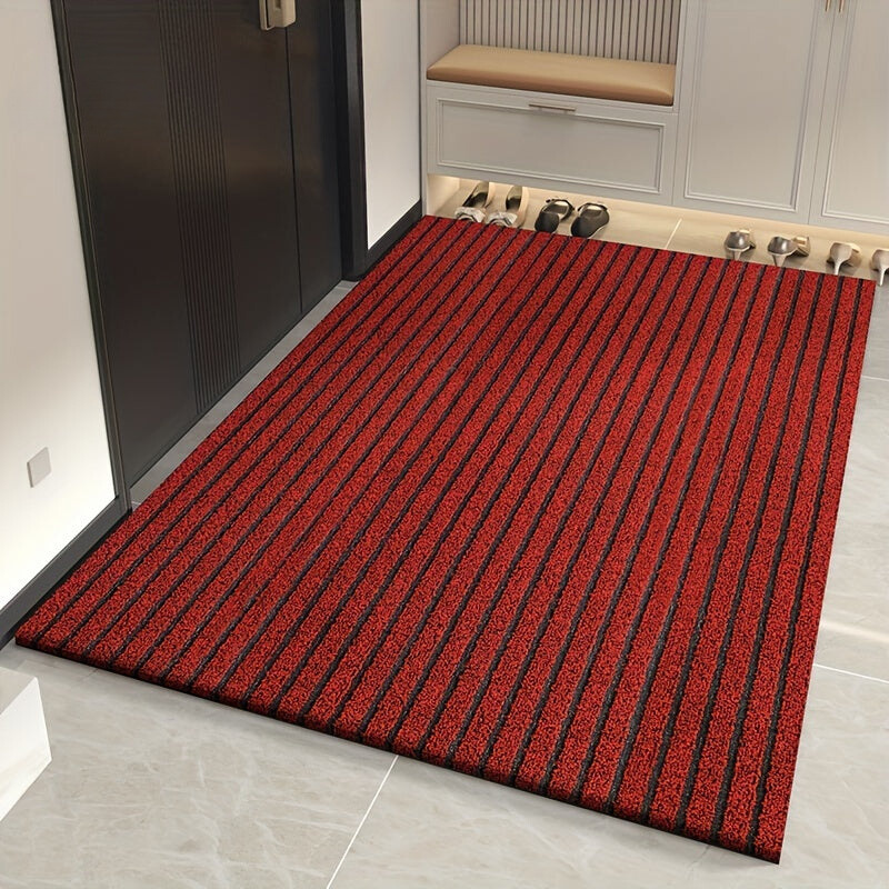 StripeShield Entréteppe - effektiv smussoppsamling og stilig design