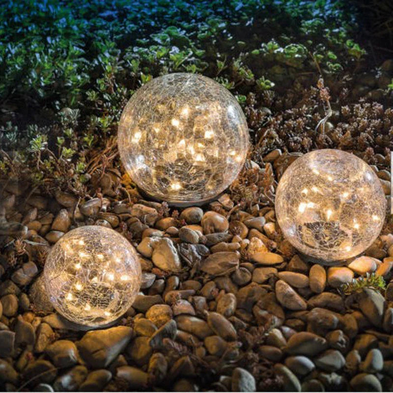 LumaGlow - Solcelledrevne hagelys med knitrende glasskuler
