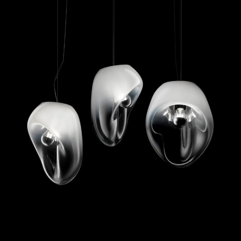 Dråbelux Elegant Glass Pendellampe – Stilig Takbelysning med Mykt Lys