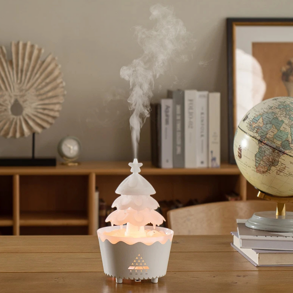 EverGlow - Festlig trediffusor Aromaterapi LED-lys og fjernkontroll