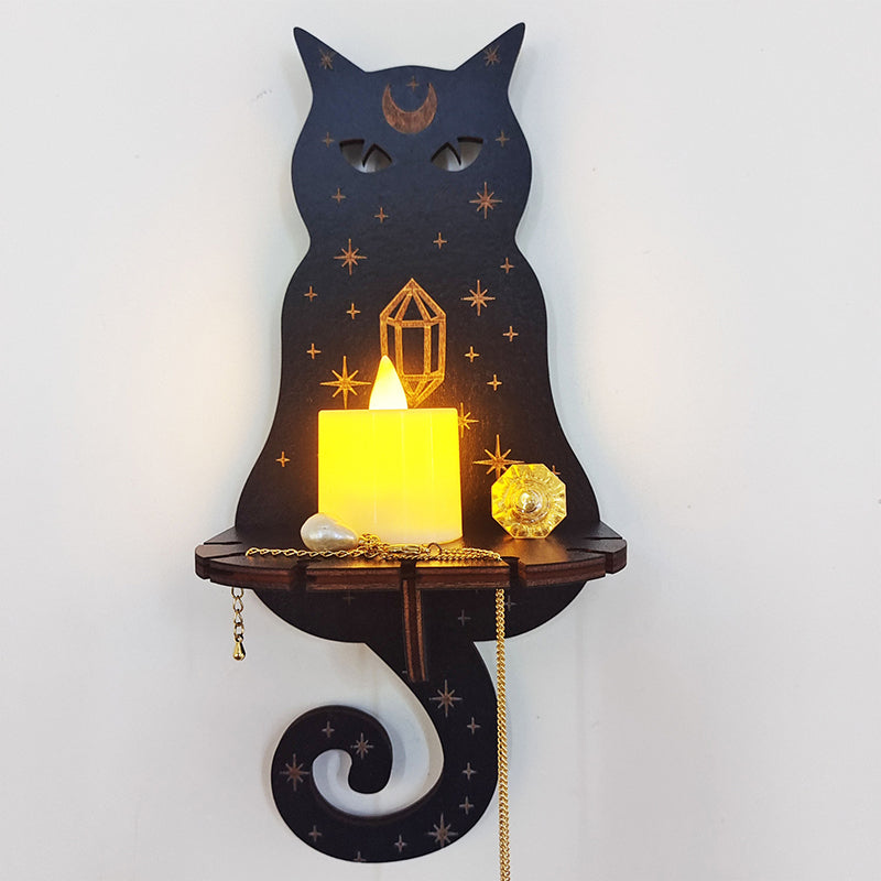Gothic Decor - Mystiske vegghyller med lysestaker