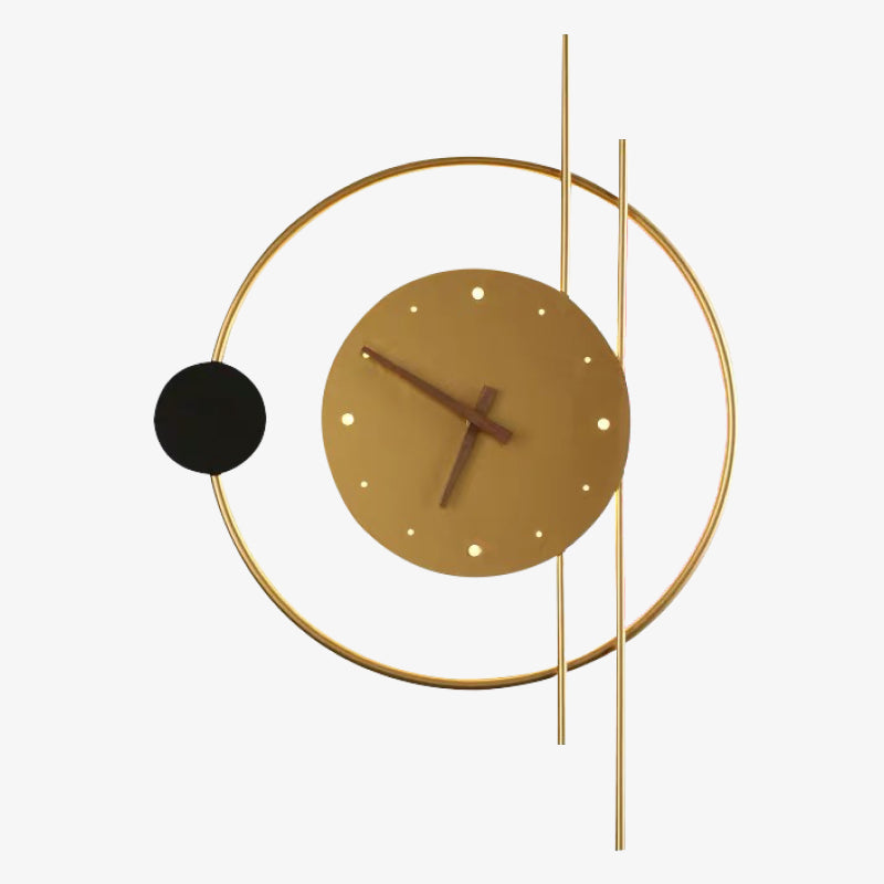 GlowTime – Moderne LED-veggklokke