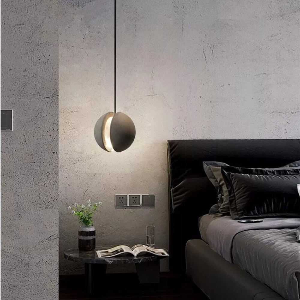 UrbanLume lysekrone i industriell betong