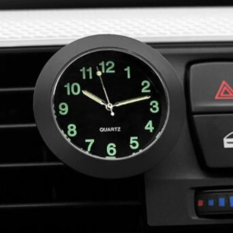 AutoTime Mini Rund Analog Klokke for Bilinteriør