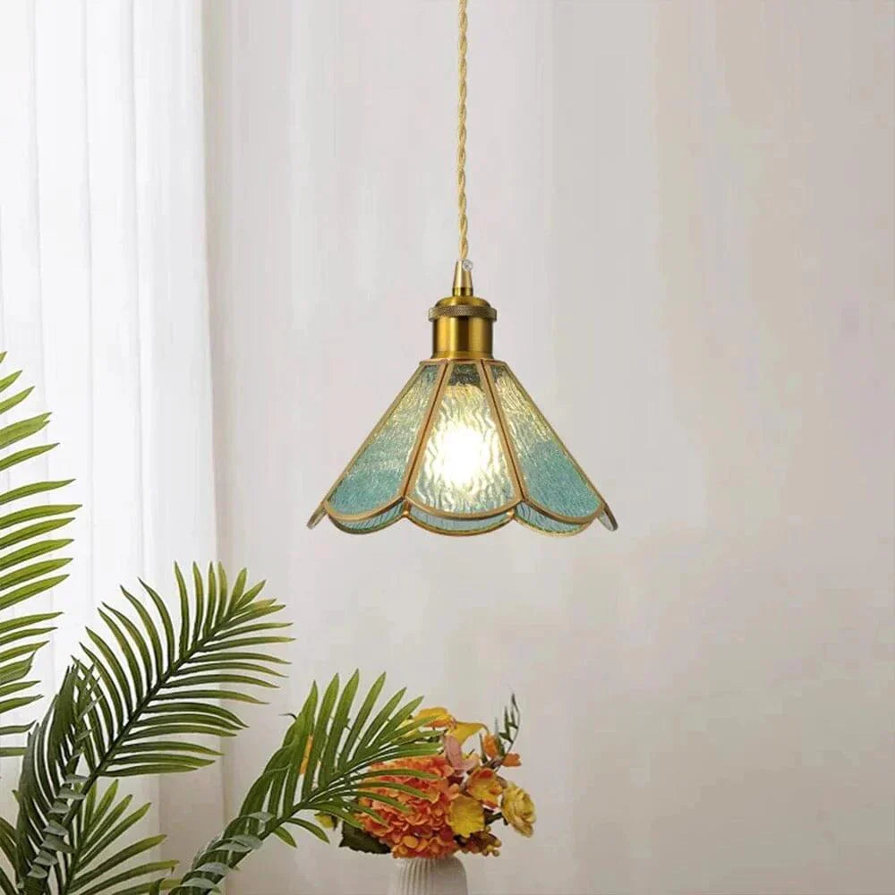LumiGlas pendellampe – elegant belysning med teksturert glassskjerm