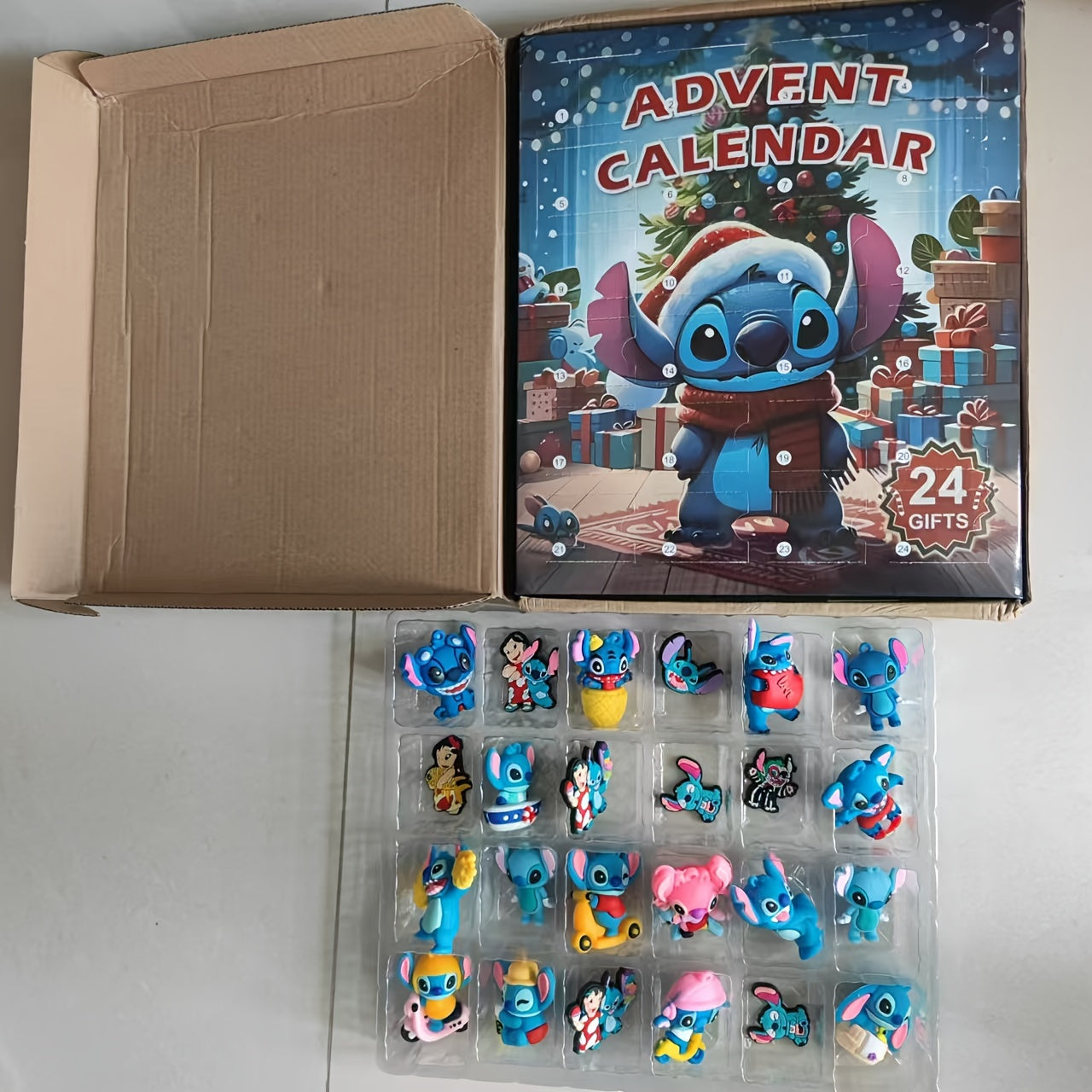 Stitch Adventskalender-lekesett | 24 deler interaktiv juleoverraskelse