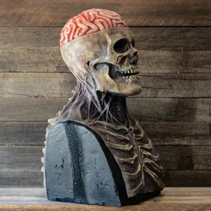 Dødens skygge - ultrarealistisk halloween-skeletkostume