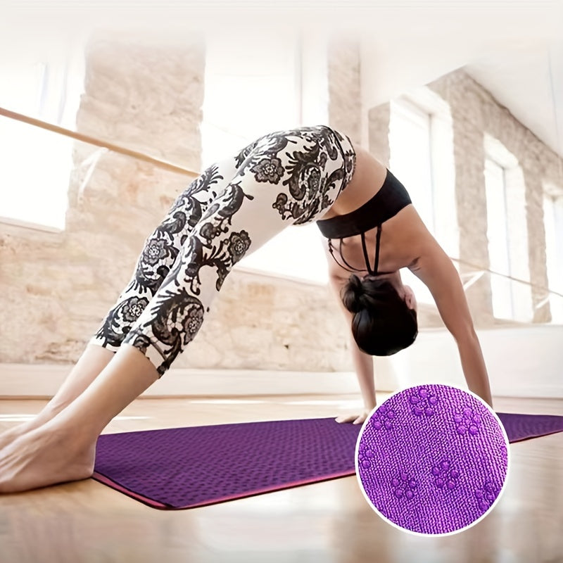 Sklisikker yogamatte - sammenleggbar og vaskbar
